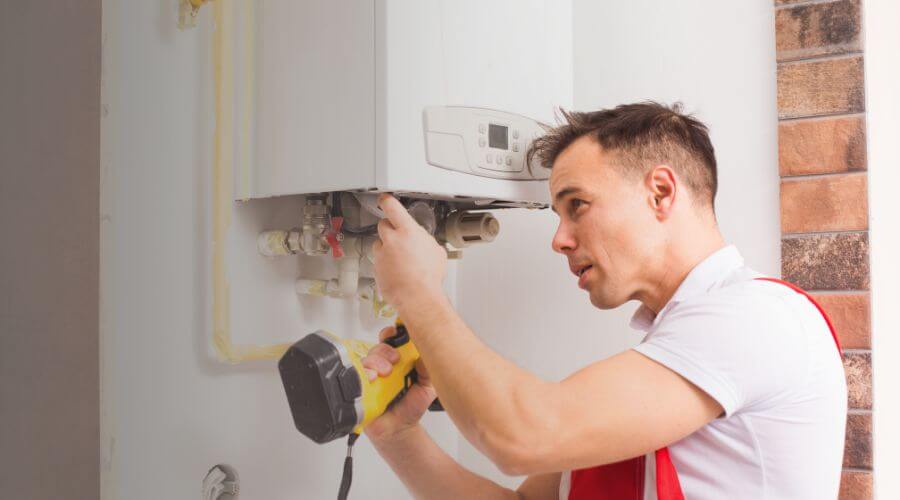 Local tankless water heater installation in Barnes City, IA
